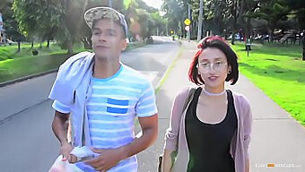 Colombian Teen Luna Castillo Gets Picked Up And Fucked Hard In Public